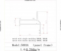5003A-panel frame drawing