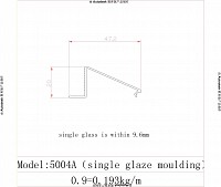 5004A-single glaze moulding drawing