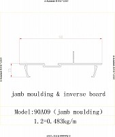 90A09-jamb moulding & inverse board drawing
