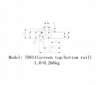 70814-screen top & bottom rail drawing