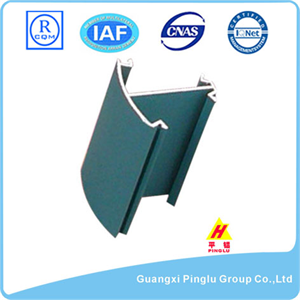 Angle Aluminum Profile, Green Powder Coated