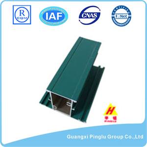 Square Hollow Aluminum Alloy Plate, Green Painted
