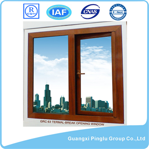 Wood Thermal Break Aluminium Horizontal Window
