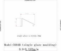 5004B-single glaze moulding drawing