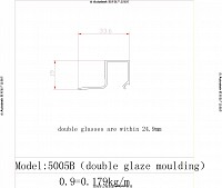 5005B-double glaze moulding drawing