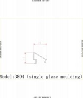 3804-single glaze moulding drawing