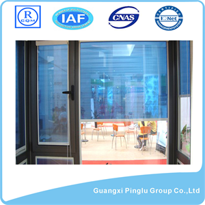 Fixed Aluminium Window, Double Glass, Rolling Louver