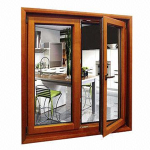 Wooden Grain Aluminium Opening Window